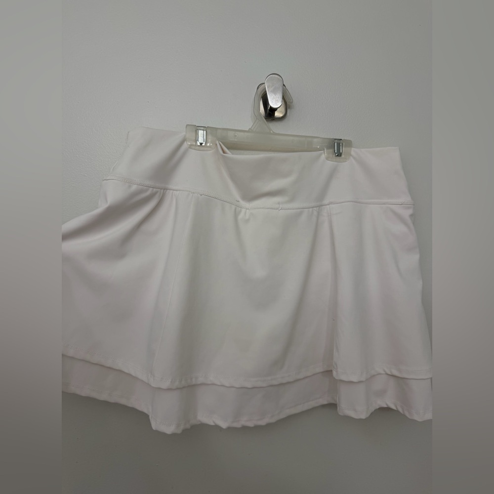 Tennis skort Size XL by Ultra Flirt Cream (pink tint)